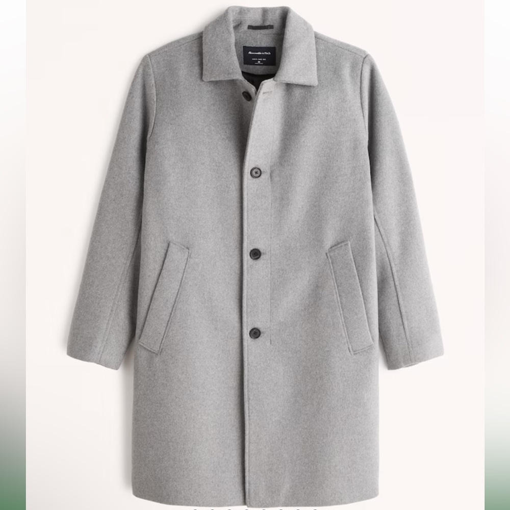 Abercrombie Wool-Blend Mac Coat - Picture 2 of 8